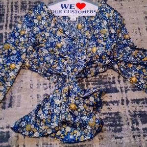 Liz Claiborne Navy Blouse